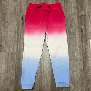 Vineyard Vines Girls Tie-Dye Joggers - Pink, White, and‎ Blue, size M (10-12)